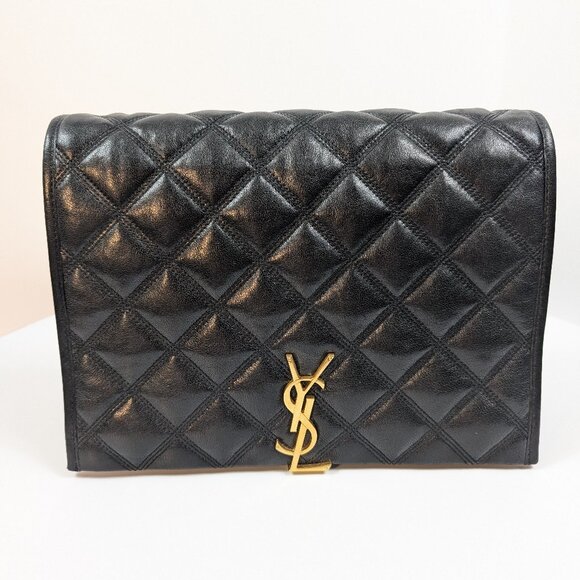 Saint Laurent YSL Black Quilted Leather Niki Shoulder Bag - Picture 1 of 16